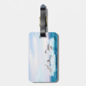 Étiquette À Bagage Les dauphins qui sautent (Dos Vertical)