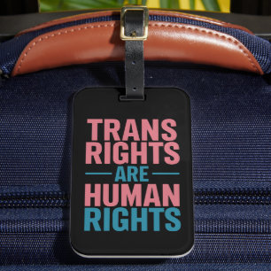 Étiquette À Bagage Les droits trans sont des droits de l'homme Fierté