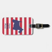 Étiquette À Bagage Les écossais Terrier personnalisent (Devant horizontal)