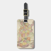 Étiquette À Bagage Les Etats-Unis. (Devant Vertical)