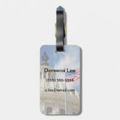 Étiquette À Bagage Les Etats-Unis, Colombie, Washington DC, bâtiment (Dos Vertical)