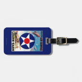 Étiquette À Bagage LES Etats-Unis - Joignez le service aérien (Devant horizontal)