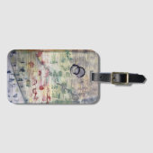 Étiquette À Bagage Les Feuilles (Devant Horizontal)