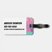 Étiquette À Bagage Les filles puissantes gouvernent (Dos horizontal)