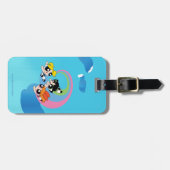 Étiquette À Bagage Les filles puissantes volent dans le ciel (Devant horizontal)