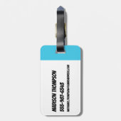 Étiquette À Bagage Les filles puissantes volent dans le ciel (Dos Vertical)