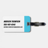 Étiquette À Bagage Les filles puissantes volent dans le ciel (Dos horizontal)