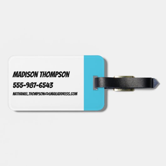 Étiquette À Bagage Les filles puissantes volent dans le ciel (Dos horizontal)