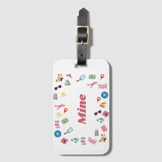 Étiquette À Bagage Les filles qui aiment explorer (Devant Vertical)