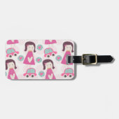 Étiquette À Bagage Les Filles Se Rendre À Des Endroits (Devant horizontal)