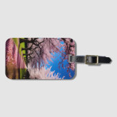 Étiquette À Bagage "Les fleurs en fleurs : les rangées de cerisiers a (Devant Horizontal)