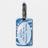 Étiquette À Bagage Les flocons de neige au vent - (Dos Vertical)