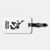 Étiquette À Bagage Les freins à vélo ne jamais oublier (Dos horizontal)