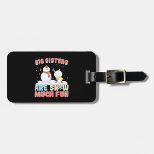 Étiquette À Bagage Les grandes soeurs sont la neige beaucoup de plais