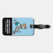 Étiquette À Bagage Les Jetsons | George & Astro Hug (Dos horizontal)