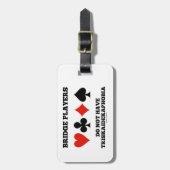 Étiquette À Bagage Les Joueurs De Pont N'Ont Pas Triskaidekaphobia (Devant Vertical)