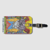 Étiquette À Bagage Les Lovers Tarot Card Tarots Lecture (Devant Horizontal)