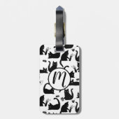 Étiquette À Bagage Les mauvais chats frappent des trucs sur (Dos Vertical)