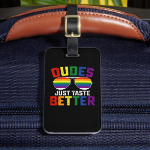 Étiquette À Bagage Les mecs goûtent juste mieux Funny Gay LGBT Pride