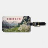 Étiquette À Bagage Les montagnes appellent (Devant horizontal)