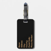 Étiquette À Bagage Les montagnes appellent, l'aventure attend (Dos Vertical)