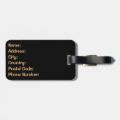 Étiquette À Bagage Les montagnes appellent, l'aventure attend (Dos horizontal)