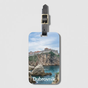 Étiquette À Bagage Les murs de Dubrovnik vue mer