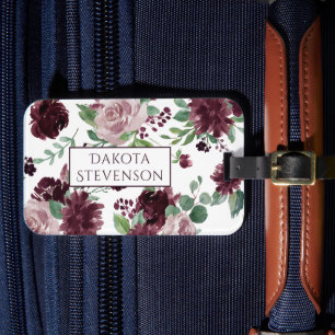 Étiquette À Bagage Les passions de Moody   Dramatic Purple Wine Rose 