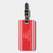 Étiquette À Bagage Les Pères Rouges et Blanches (Devant Vertical)