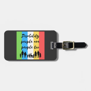 Étiquette À Bagage les personnes handicapées sont aussi des personnes