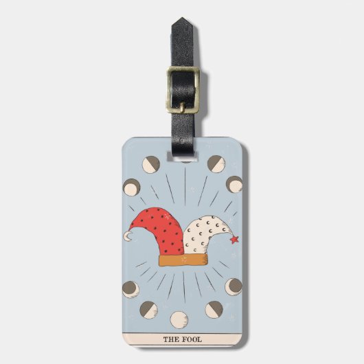 Étiquette À Bagage Les phases de la lune casquette de fée de la carte (Devant Vertical)