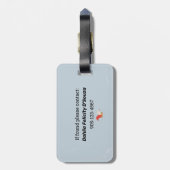 Étiquette À Bagage Les phases de la lune casquette de fée de la carte (Dos Vertical)