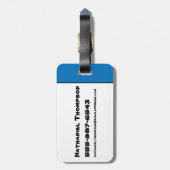 Étiquette À Bagage Les Pierrafeu | Fred & Barney - Let's Rock (Dos Vertical)