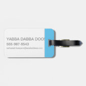 Étiquette À Bagage Les Pierrafeu | Fred Sliding Down Tail (Dos horizontal)