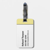 Étiquette À Bagage Les Pierrafeu | Galets - Little Diva (Dos Vertical)