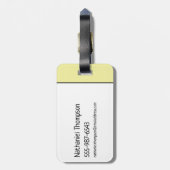 Étiquette À Bagage Les Pierrafeu | Mari de l'année (Dos Vertical)