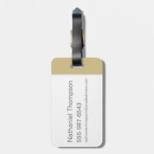 Étiquette À Bagage Les Pierrafeu | Panneaux de caractères Retro Comic (Dos Vertical)