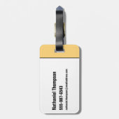 Étiquette À Bagage Les Pierrafeu | ROCKER (Dos Vertical)