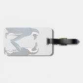 Étiquette À Bagage Les pingouins amoureux (Dos horizontal)