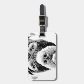 ÉTIQUETTE À BAGAGE LES PITBULLS VOLERONT VOTRE COEUR (Devant Vertical)