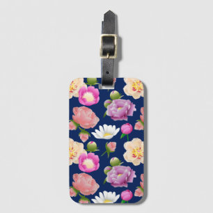 Étiquette À Bagage Les pivoines