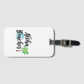 Étiquette À Bagage les plages d'aloha (Devant Horizontal)