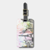 Étiquette À Bagage Les plus grands bâtiments architecturaux (Devant Vertical)