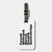 Étiquette À Bagage Les projets (Devant Vertical)