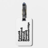 Étiquette À Bagage Les projets (Dos Vertical)