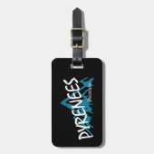 Étiquette À Bagage Les Pyrénées (Devant Vertical)