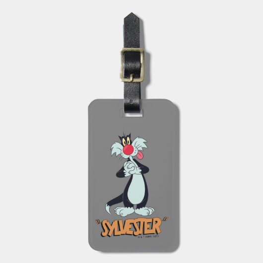 Étiquette À Bagage Les rires rétro de LOONEY TUNES™| SYLVESTER™ (Devant Vertical)