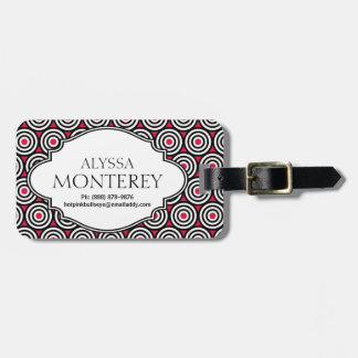 Étiquette À Bagage Les roses indien impertinentes ont personnalisé