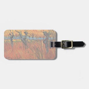 Étiquette À Bagage Les saules au coucher du soleil par Vincent van Go