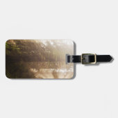 Étiquette À Bagage Les séquoias dans le brouillard matinal avec les r (Devant horizontal)